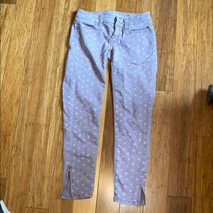 american eagle polka dot jean